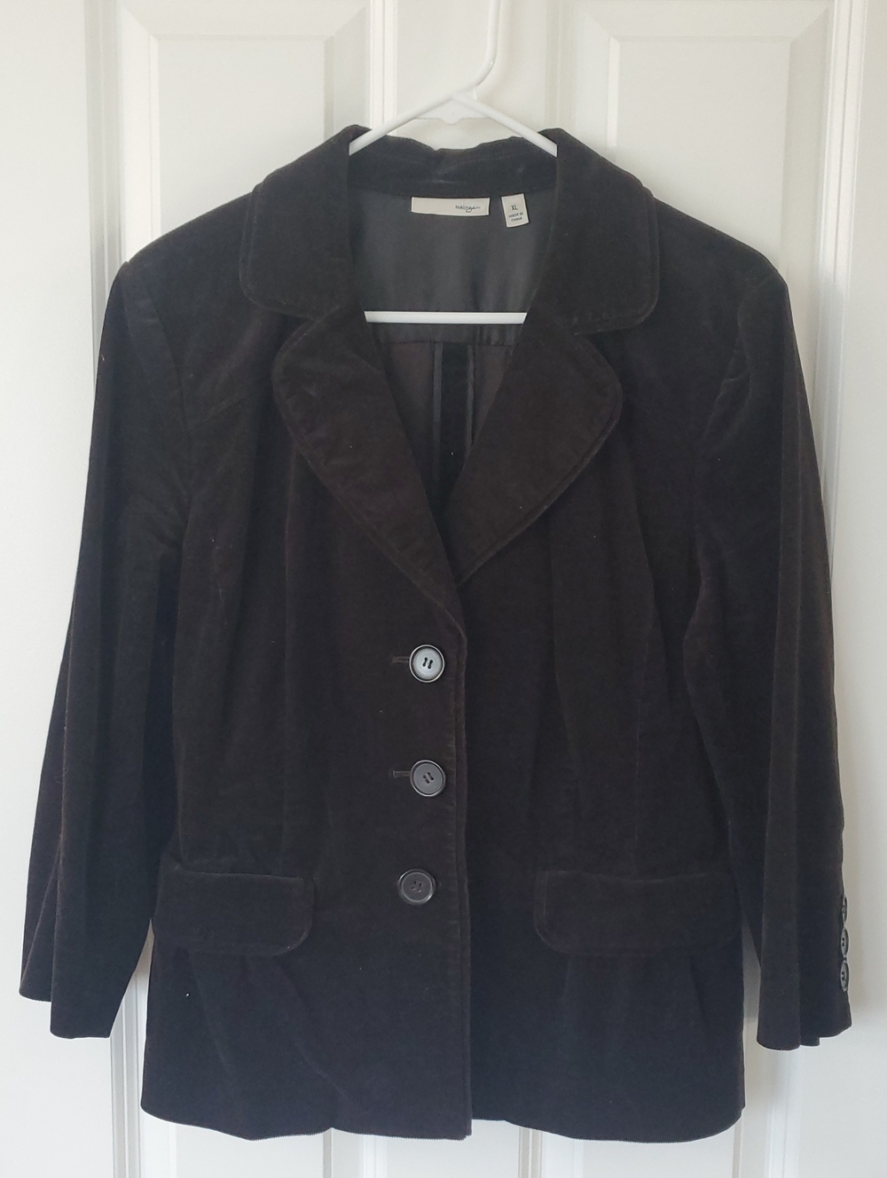Halogen Brown Velvet Blazer